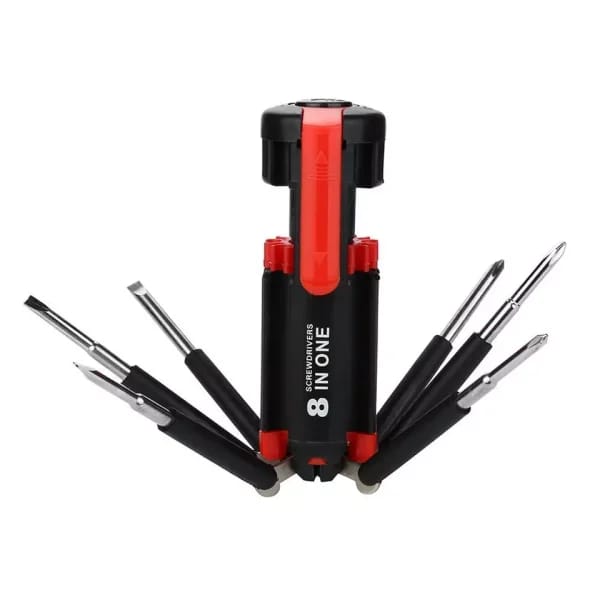 8 in 1 Screwdriver Multifunctional Repair Tools With Torch - Mall Mega