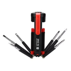 8 in 1 Screwdriver Multifunctional Repair Tools With Torch - Mall Mega
