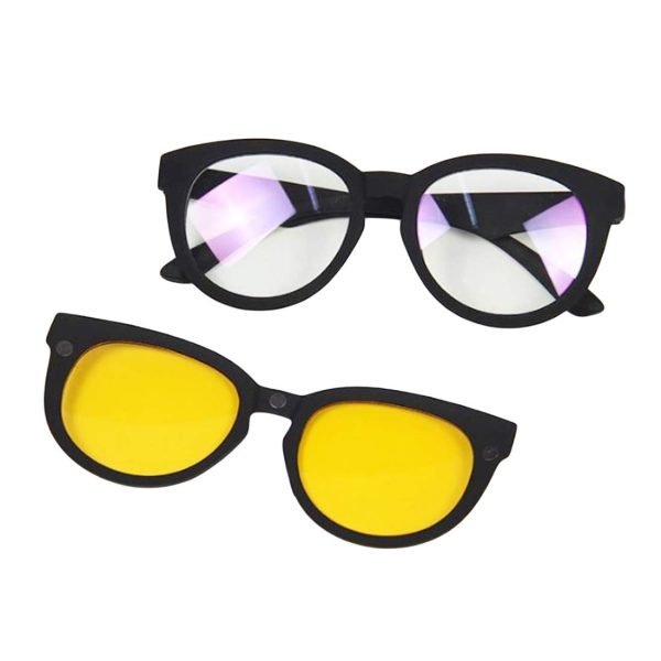 5 in 1 Magic Vision Stylish Sunglass With Quick-change Magnet Lenses - 5 Different Colors - Mall Mega