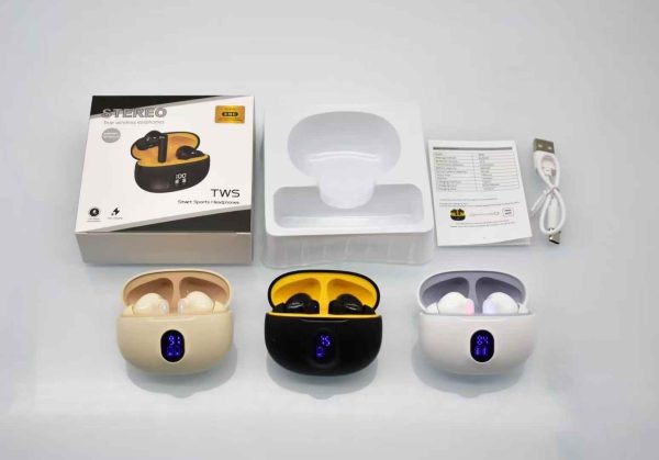 Professional Display Earbuds Stereo 895b Wireless Bluetooth Earbuds - Mall Mega