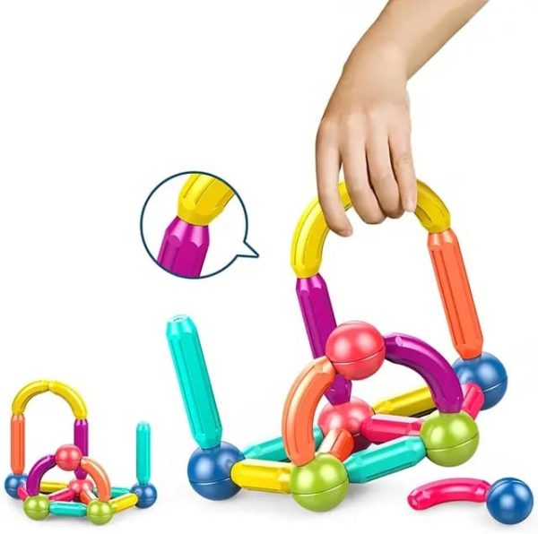 52 Pieces Magnetic Stick Building Blocks - Mall Mega