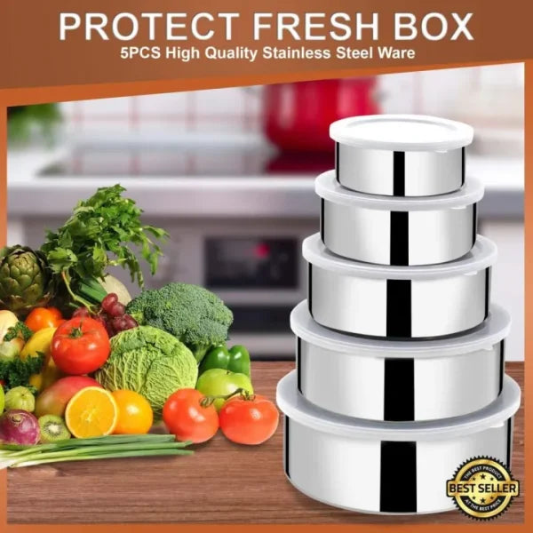 Stainless Steel Bowl - Set Of 5 - Mall Mega