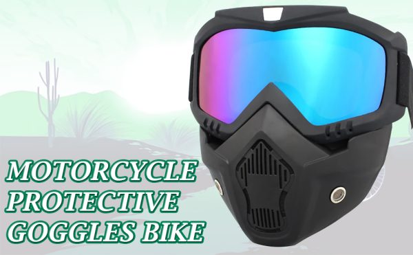 Motorcycle Goggles With Removable Full Face Mask - Mall Mega
