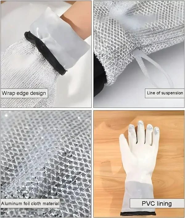 Anti-heat Aluminium Gloves