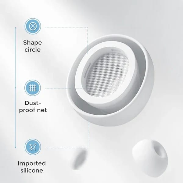 T03s Pro Joyroom Tws Active Noise Cancelling Anc Earbuds With Premium Case – White Earbuds Joyroom - Mall Mega