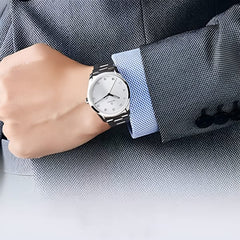 Rado Men’s Formal Wrist Watch With Stainless Steel Chain