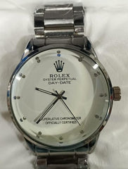 Rolex Men’s Formal Quartz Wrist Watch With Stainless Steel Chain - Mall Mega