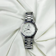 Rolex Men’s Formal Quartz Wrist Watch With Stainless Steel Chain - Mall Mega