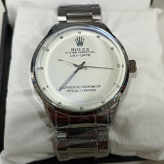 Rolex Men’s Formal Quartz Wrist Watch With Stainless Steel Chain - Mall Mega