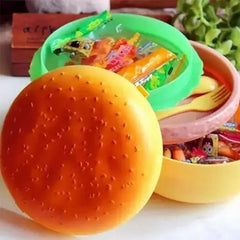Round Cute Burger Shape Lunch Box - Mall Mega