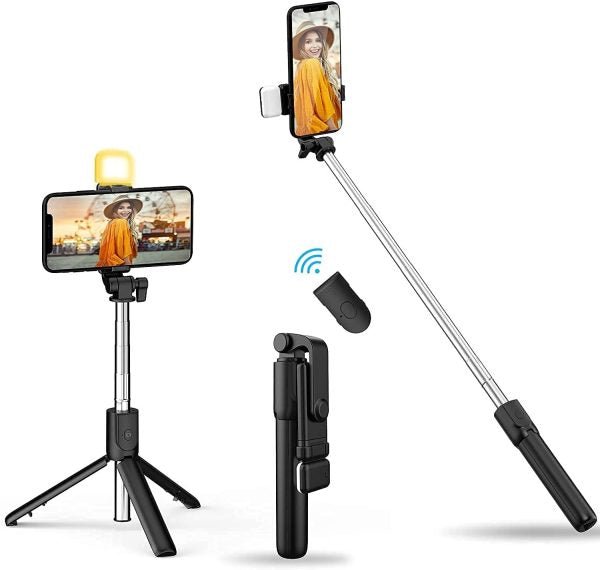 Selfie Stick Tripod R1s Bluetooth Remote Control - Mall Mega