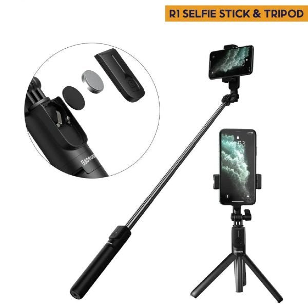 Selfie Stick Tripod R1s Bluetooth Remote Control - Mall Mega