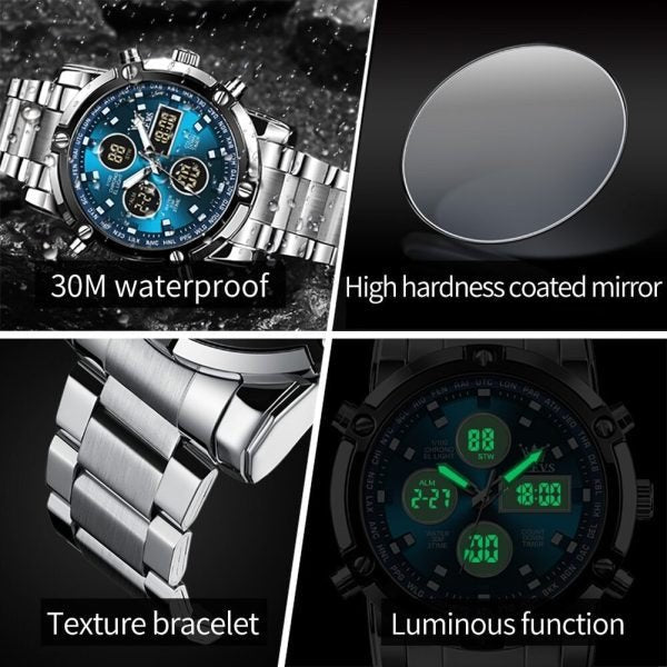 Skemie 1389 Men’s Digital Analog Watch - Mall Mega
