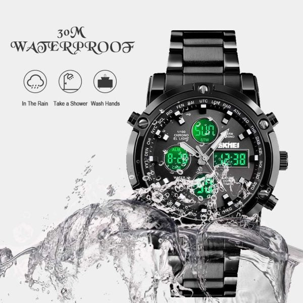 Skemie 1389 Men’s Digital Analog Watch - Mall Mega