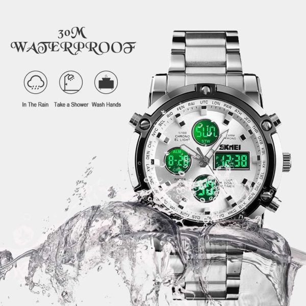 Skemie 1389 Men’s Digital Analog Watch - Mall Mega