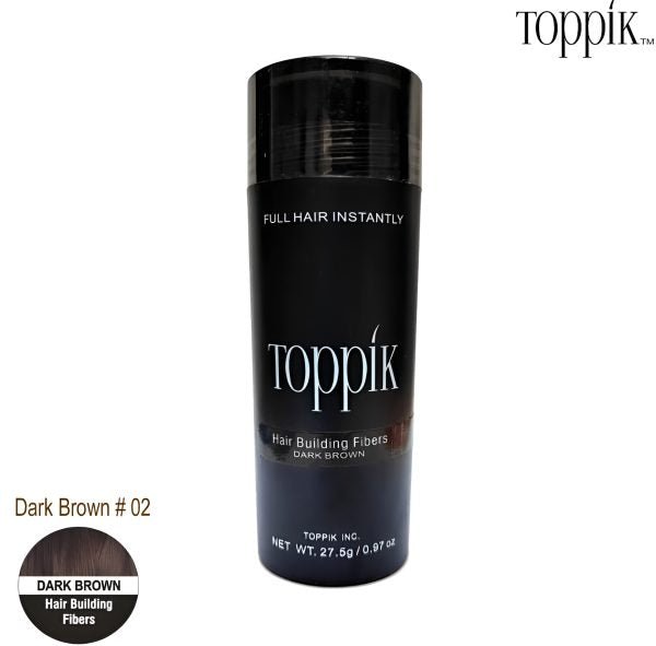 Toppik Hair Building Fiber (27g) + Spray Applicator ( Black & Brown Colors ) - Mall Mega